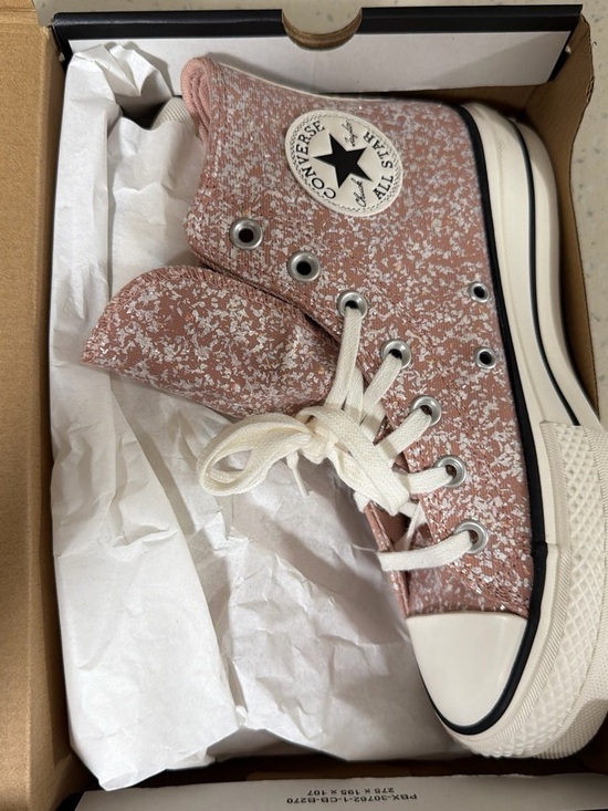 Converse Shoes - Converse chuck Taylor High Top Sneakers in Dusty Rose Speckle